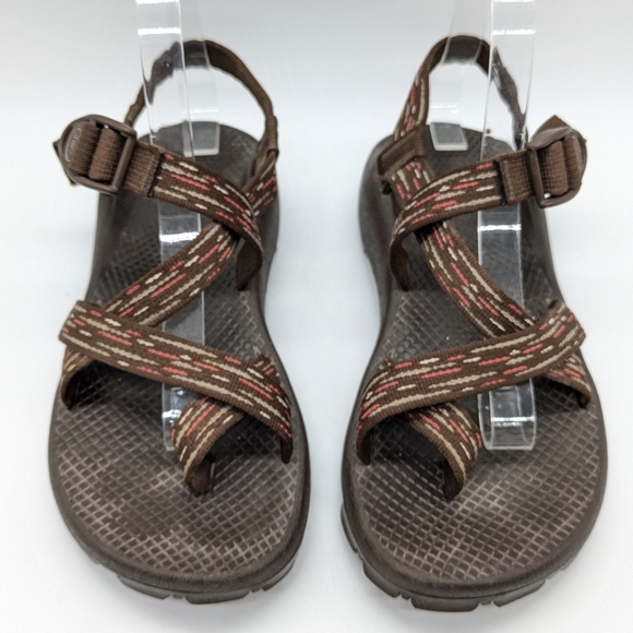 Chaco Z2 Vibram Unaweep Brown Strappy Hiking Sandal 8 - Picture 3 of 9